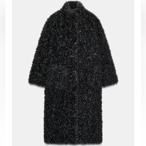 Zara Black Teddy Jacket